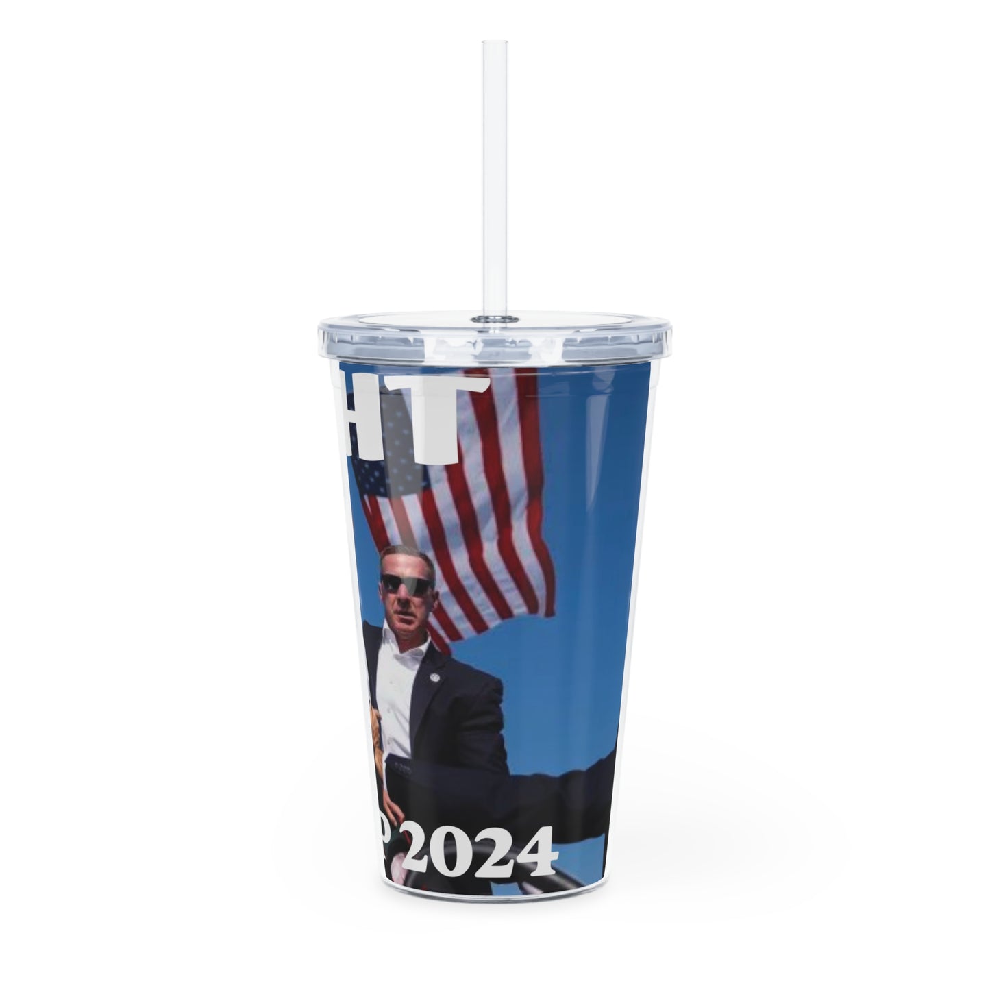 Trump Fight For America Tumbler 2024 gift for election Donald Trump cup with straw maga drinking cup for patriots USA trump assassination