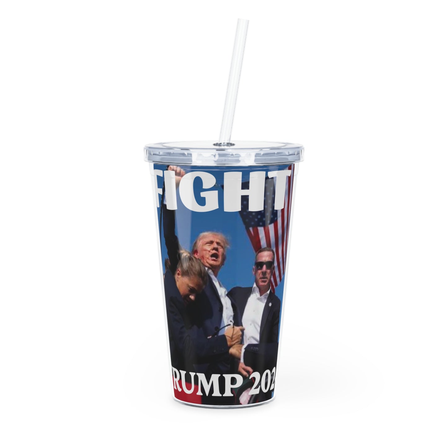 Trump Fight For America Tumbler 2024 gift for election Donald Trump cup with straw maga drinking cup for patriots USA trump assassination